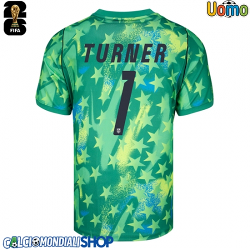 Maglie da calcio Stati Uniti Matt Turner #1 Portiere Prima Maglia Mondiali 2026  Manica Corta